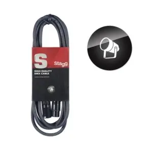Cable XLR DMX Iluminacion Pro 1,5 metros Stagg SDX153