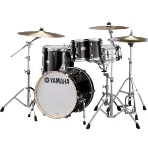 Bateria Yamaha Stage Custom Bop 3 Cuerpos Negra