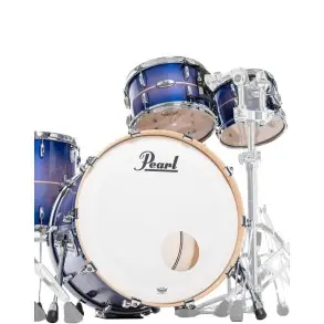 Bateria Pearl Professional Series 5 Cuerpos Bombo 22 Color Royal Blue Burst