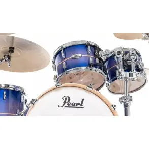 Bateria Pearl Professional Series 5 Cuerpos Bombo 22 Color Royal Blue Burst