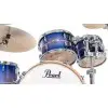 Bateria Pearl Professional Series 5 Cuerpos Bombo 22 Color Royal Blue Burst
