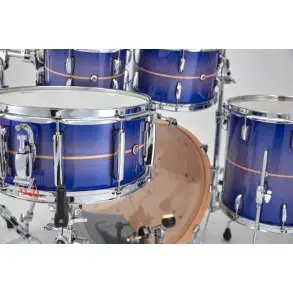 Bateria Pearl Professional Series 5 Cuerpos Bombo 22 Color Royal Blue Burst