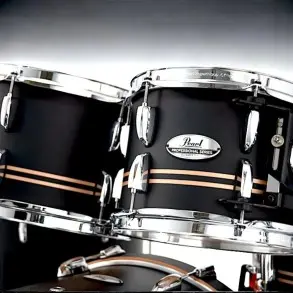 Bateria Pearl Professional Series 5 Cuerpos Bombo 22 Color Satin Gold Contrail
