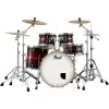 Bateria Profesional Series 4 Cuerpos Bombo 22 Pearl Red Burst Stripe