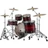 Bateria Profesional Series 4 Cuerpos Bombo 22 Pearl Red Burst Stripe