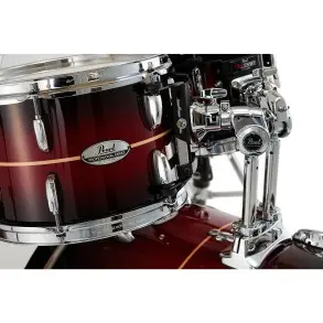 Bateria Profesional Series 4 Cuerpos Bombo 22 Pearl Red Burst Stripe
