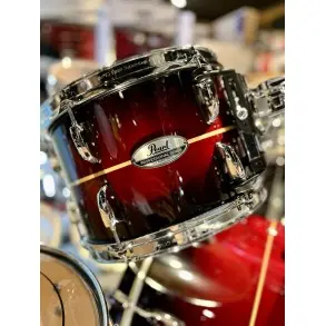 Bateria Profesional Series 4 Cuerpos Bombo 22 Pearl Red Burst Stripe