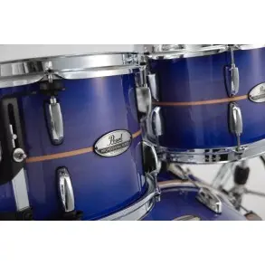 Bateria Pearl Professional Series 4 Cuerpos Bombo 22 Color Royal Blue Burst