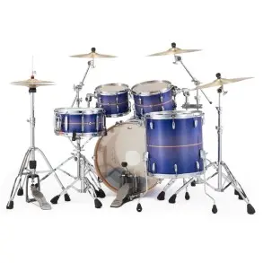 Bateria Pearl Professional Series 4 Cuerpos Bombo 22 Color Royal Blue Burst