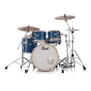 Bateria Pearl Professional Series 4 Cuerpos Bombo 22 Color Sheer Blue