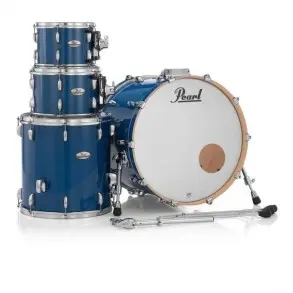 Bateria Pearl Professional Series 4 Cuerpos Bombo 22 Color Sheer Blue
