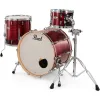 Bateria Pearl Professional Series 3 Cuerpos Bombo 24" Velvet Crimson