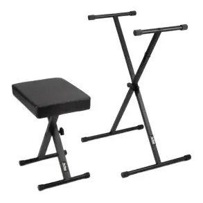 Kit de Soporte Teclado o piano y Taburete On Stage KPK6500 tipo tijera