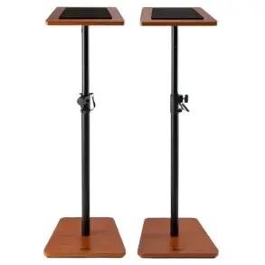 Soportes para monitor de estudio de madera On Stage SMS7500RB Natural (Par)