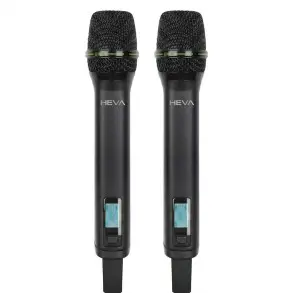 Microfono Inalambrico Doble Mano Heva Pro Audio D502
