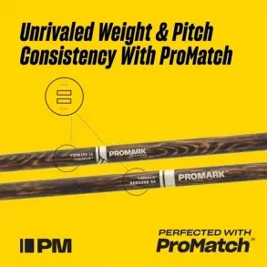 Palillos Promark Firegrain - 5A Punta Maderak TX747WFG