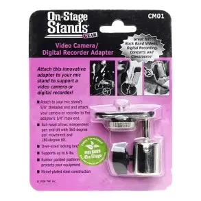Adaptador de cámara de vídeo grabadora digital a soporte de microfono On Stage CM01