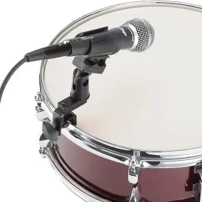 Soporte para micrófono con clamp para aro de batería On Stage DM01 Percusion
