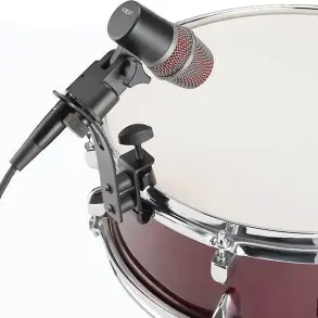 Soporte para micrófono con clamp para aro de batería On Stage DM50 Percusion