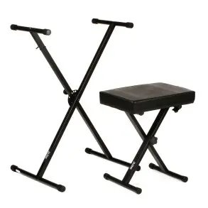 Kit de Soporte Teclado o piano y Taburete On Stage KPK6500 tipo tijera