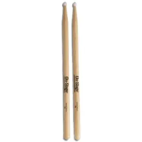 Palillos para bateria 2B Hickory Punta de Nylon On Stage HN2B