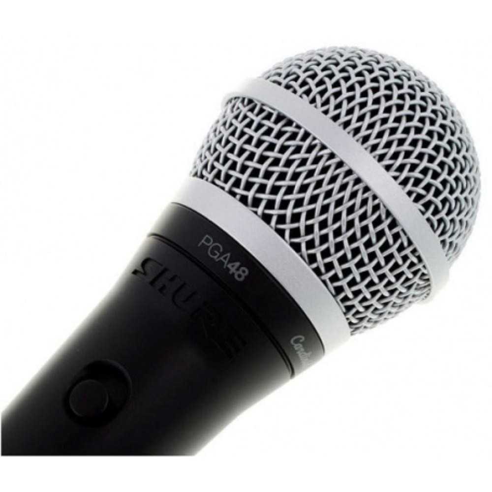 Microfono Shure PGA48-QTR Dinamico Cardiode + Accesorios | Cable XLR/PLUG