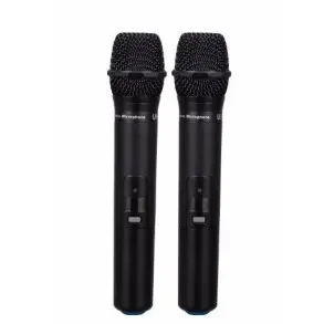 Micrófono inalámbrico Ross mu-626 UHF Doble de Mano + Estuche