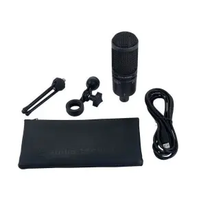 Microfono Condenser Audio Technica AT2020 USB con Accesorios
