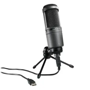 Microfono Condenser Audio Technica AT2020 USB con Accesorios