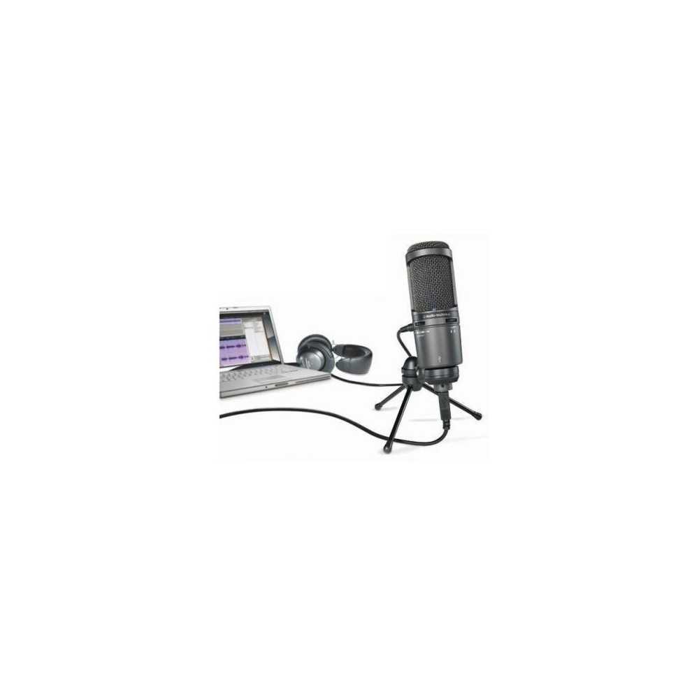 Microfono Condenser Audio Technica AT2020 USB con Accesorios