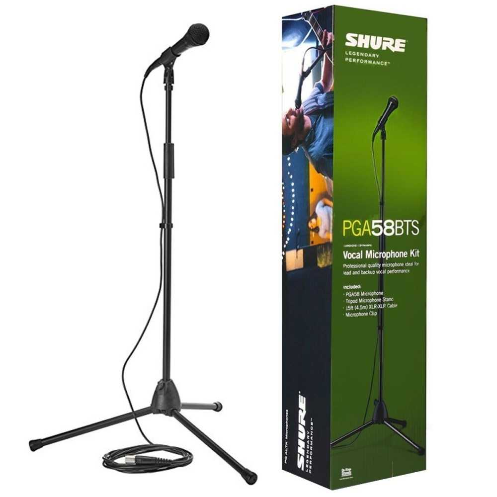 Shure PGA58-BTS Microfono Dinamico Cardiode para Voces con Swicht