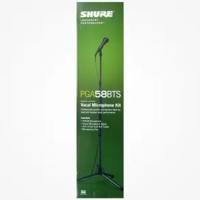 Pack Shure PGA58-BTS Microfono Dinamico Cardiode + Soporte y Cable