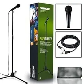 Pack Shure PGA58-BTS Microfono Dinamico Cardiode + Soporte y Cable