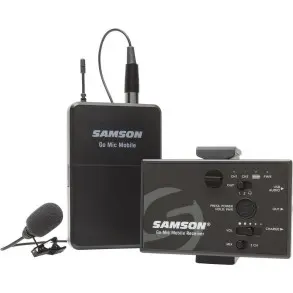 Sistema microfono Inalámbrico para camara /celular corbatero Samson Go Mic MobileGMMSLAV