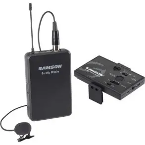 Sistema microfono Inalámbrico para camara /celular corbatero Samson Go Mic MobileGMMSLAV
