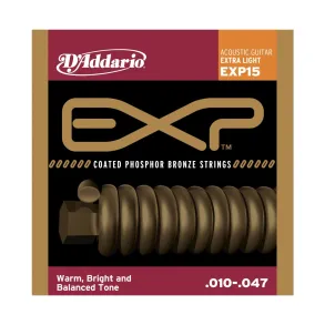 Encordado p/Guit acústica EXP15 bronce, extra blandas, 010-047