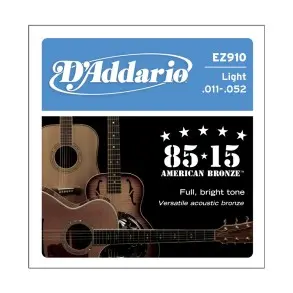 Encordado p/Guit acústica EZ910 bronce 85/15, blandas, 011-052