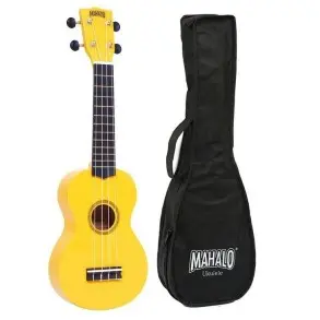 Ukelele Soprano Color Amarillo - Mahalo MR1YW + Funda