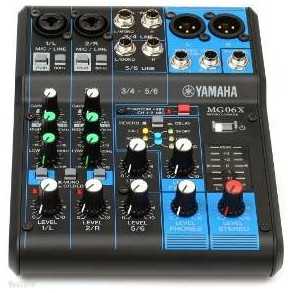 Mixer De 6 Canales Yamaha MG06X