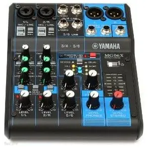 Mixer 6 Canales Yamaha MG06X con Efectos