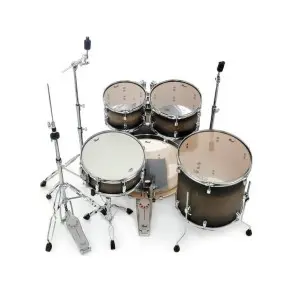 Bateria Pearl Decade Maple 5 Cuerpos Satin Black Amburst