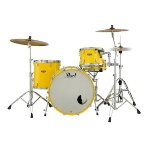 Bateria Pearl Decade Maple 3 Cuerpos Bombo 24 Solid Yellow