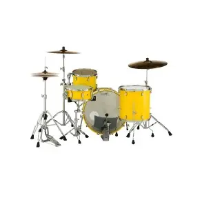 Bateria Pearl Decade Maple 3 Cuerpos Bombo 24 Solid Yellow