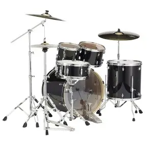 Bateria Pearl Export Laqued 5 Cuerpos Black Smoke EXL725SP/C 248
