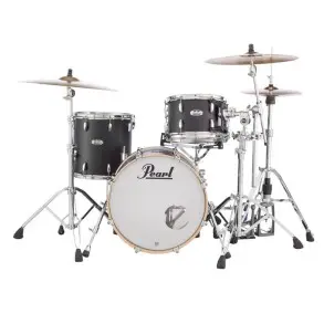 Bateria Pearl Master Complete Series 3 Cuerpos Matte Black Mist