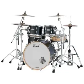 Batería Pearl Master Maple Complete 4 Cuerpos Matte Black Mist