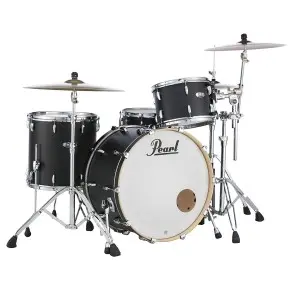 Bateria Pearl Master Maple Complete 3 Cuerpos Matte Black Mist