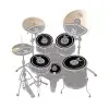 Set De Sordinas para bateria Pearl RP-50 5 cuerpos para practica