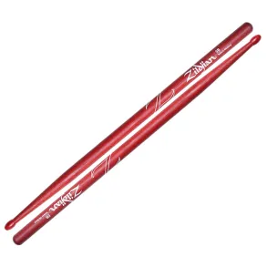 Palillos Zildjian 5B Punta Nylon Hickory Rojo