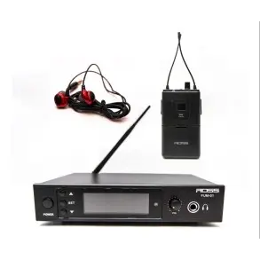 Sistema Monitoreo Intraural Stereo In Ear Profesional UHF Frecuencia Variable + Auricular